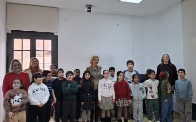 El grup de 3r visita l’alcaldessa.